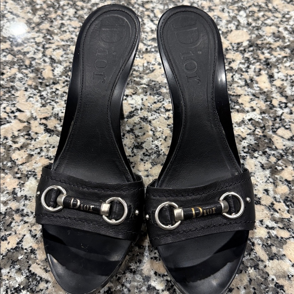 Dior Black Slides